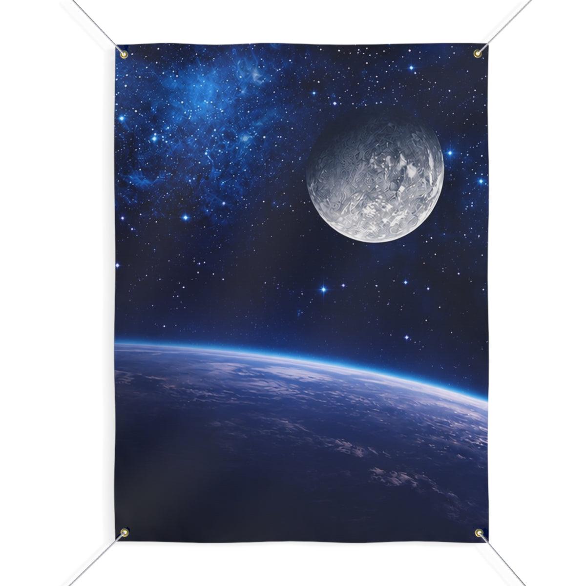 Outer Space Trunk or Treat Banner & STEM Birthday Photo Backdrop - 3 Size Choices