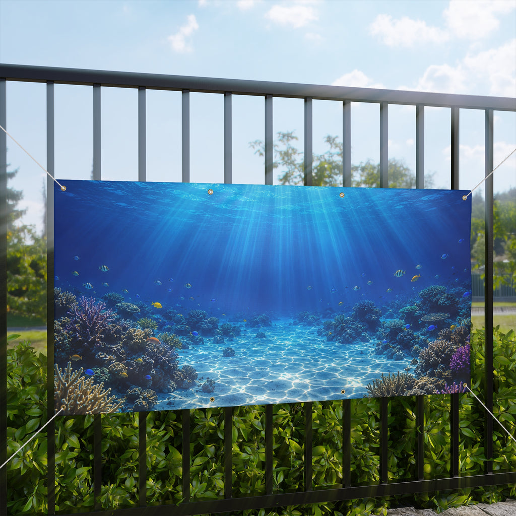 Underwater Coral Reef Banner – TrunkScapes. Unfold Fun. Make a Scene.