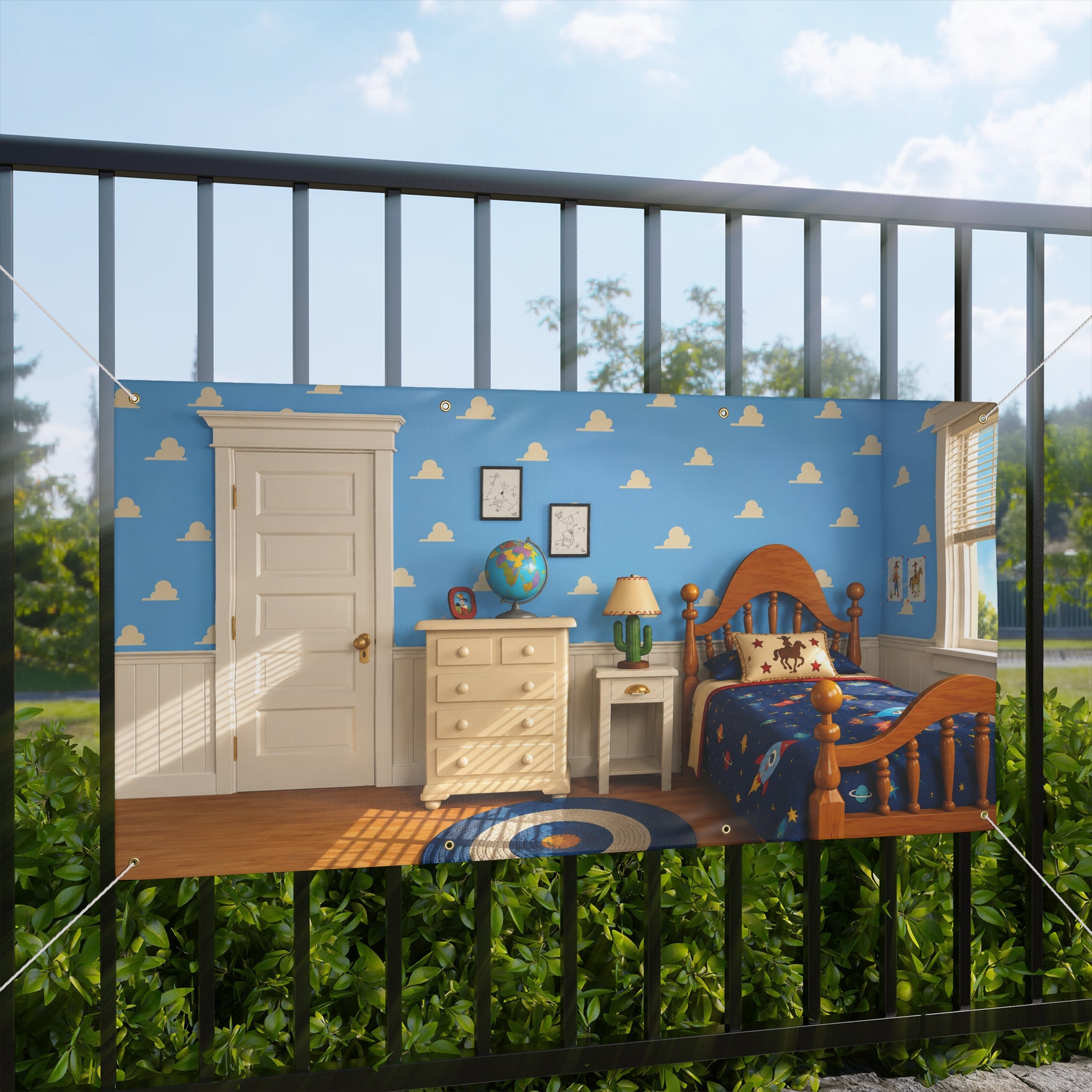 Toy Room Trunk or Treat Banner & Kids Party Photo Backdrop - 3 Size Choices