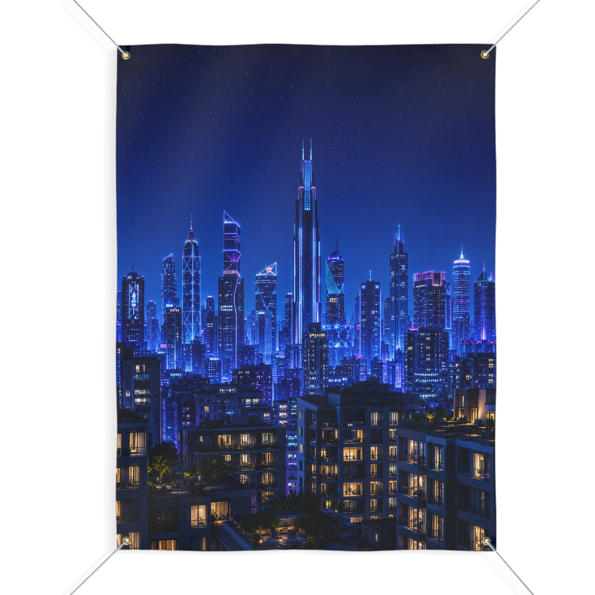 Superhero City Trunk or Treat Banner & Skyline Party Photo Backdrop - 3 Size Choices