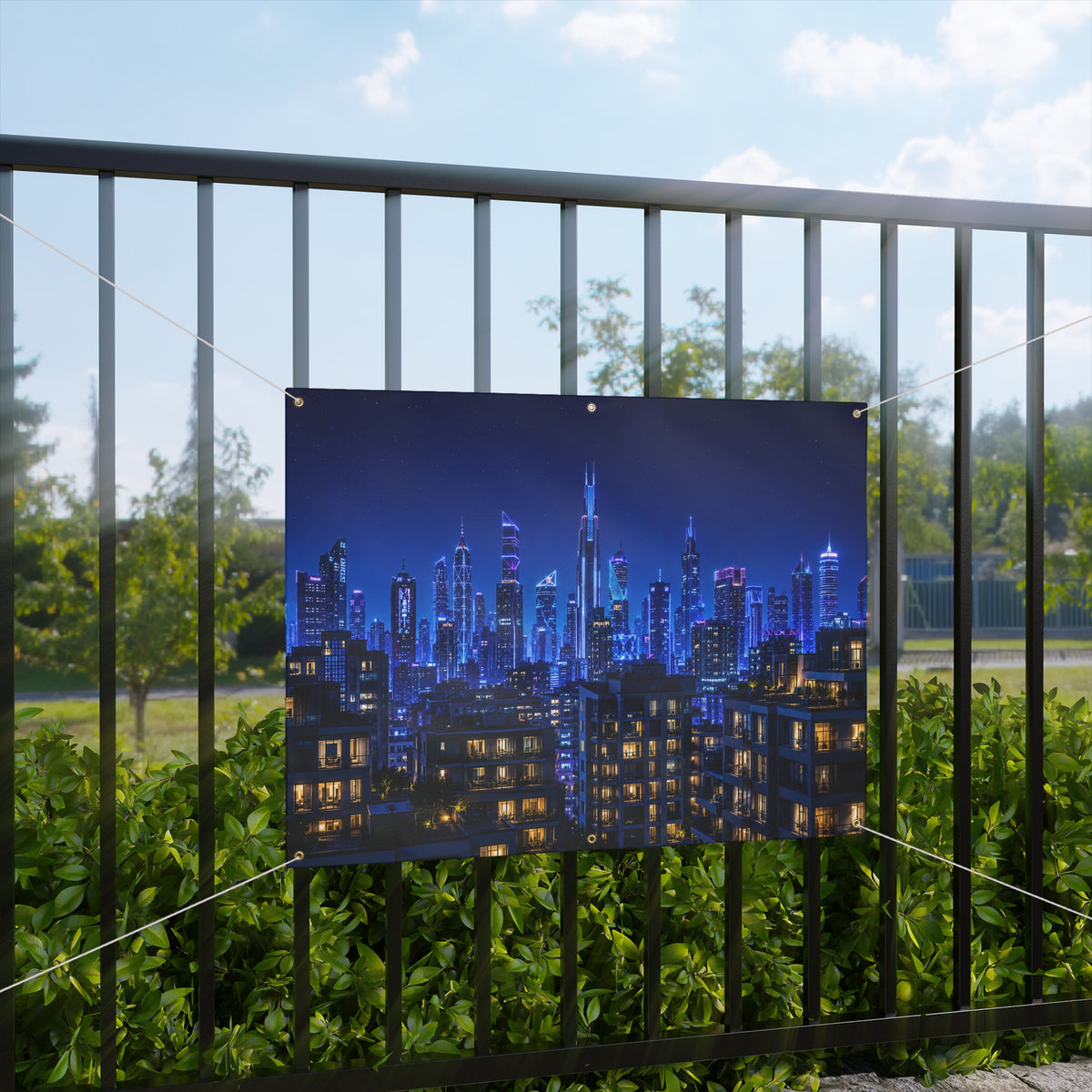Superhero City Trunk or Treat Banner & Skyline Party Photo Backdrop - 3 Size Choices