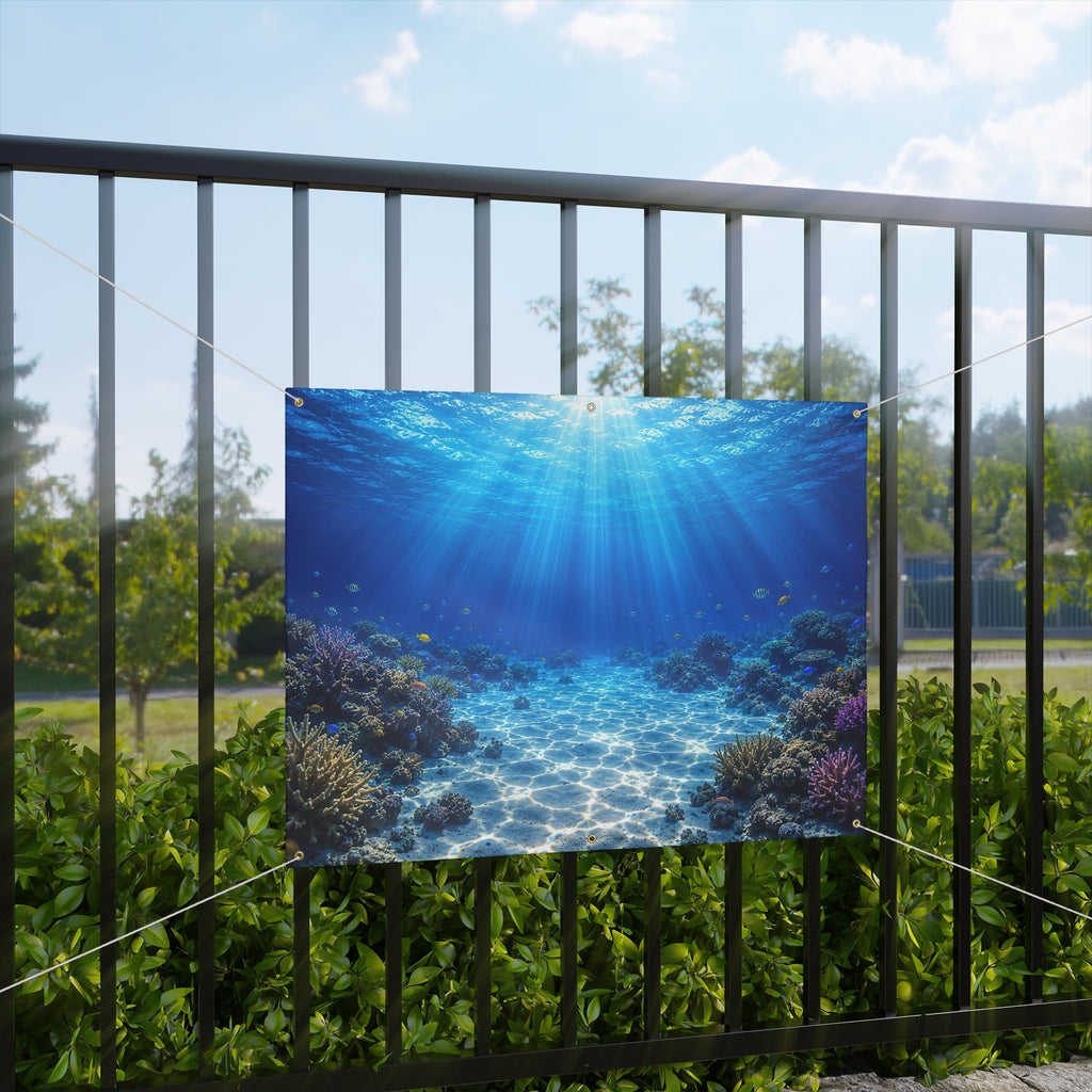 Under the Sea Trunk or Treat Banner & Ocean Party Photo Backdrop - 3 Size Choices