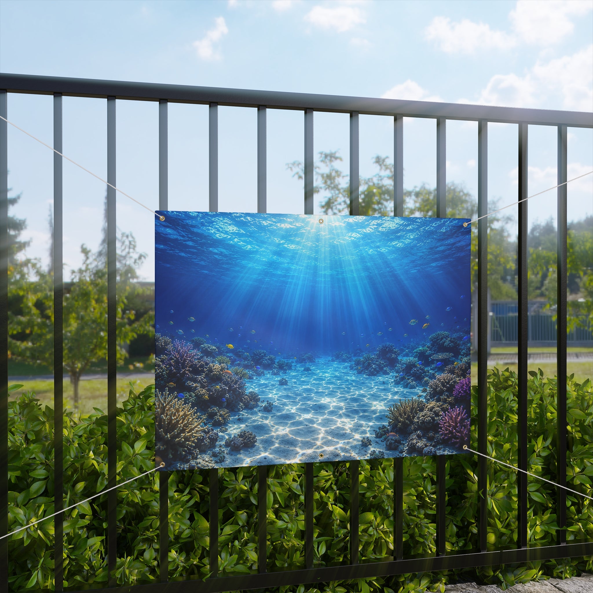 Under the Sea Trunk or Treat Banner & Ocean Party Photo Backdrop - 3 Size Choices