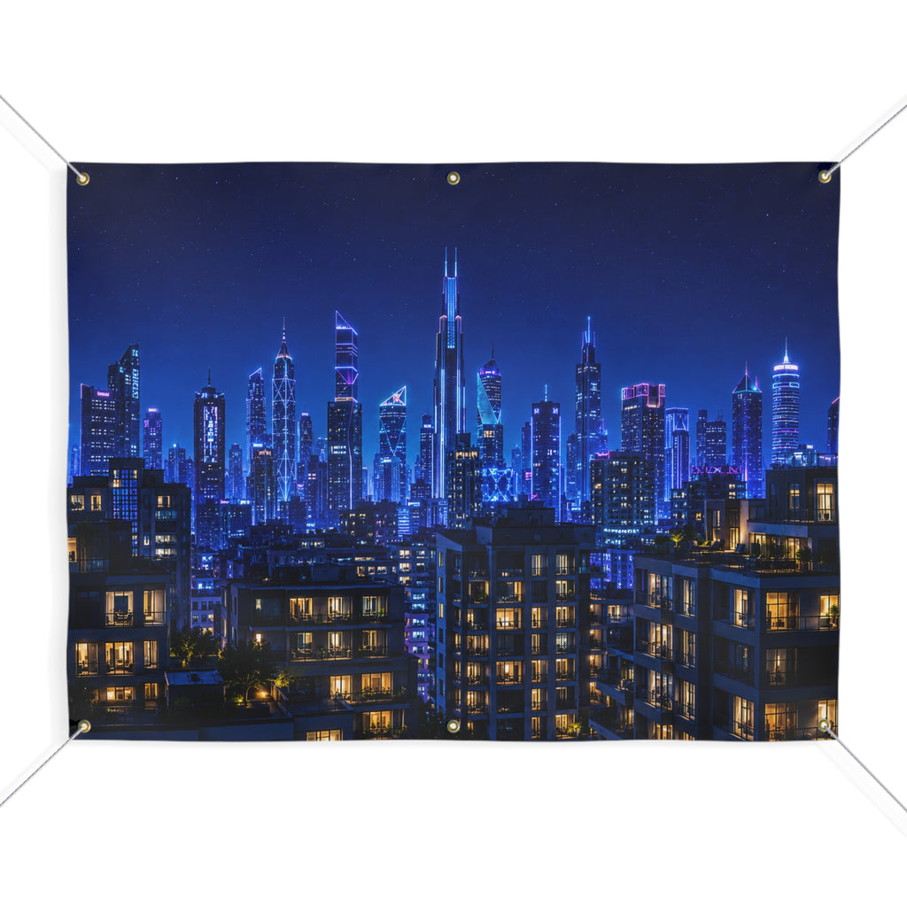 Superhero City Trunk or Treat Banner & Skyline Party Photo Backdrop - 3 Size Choices