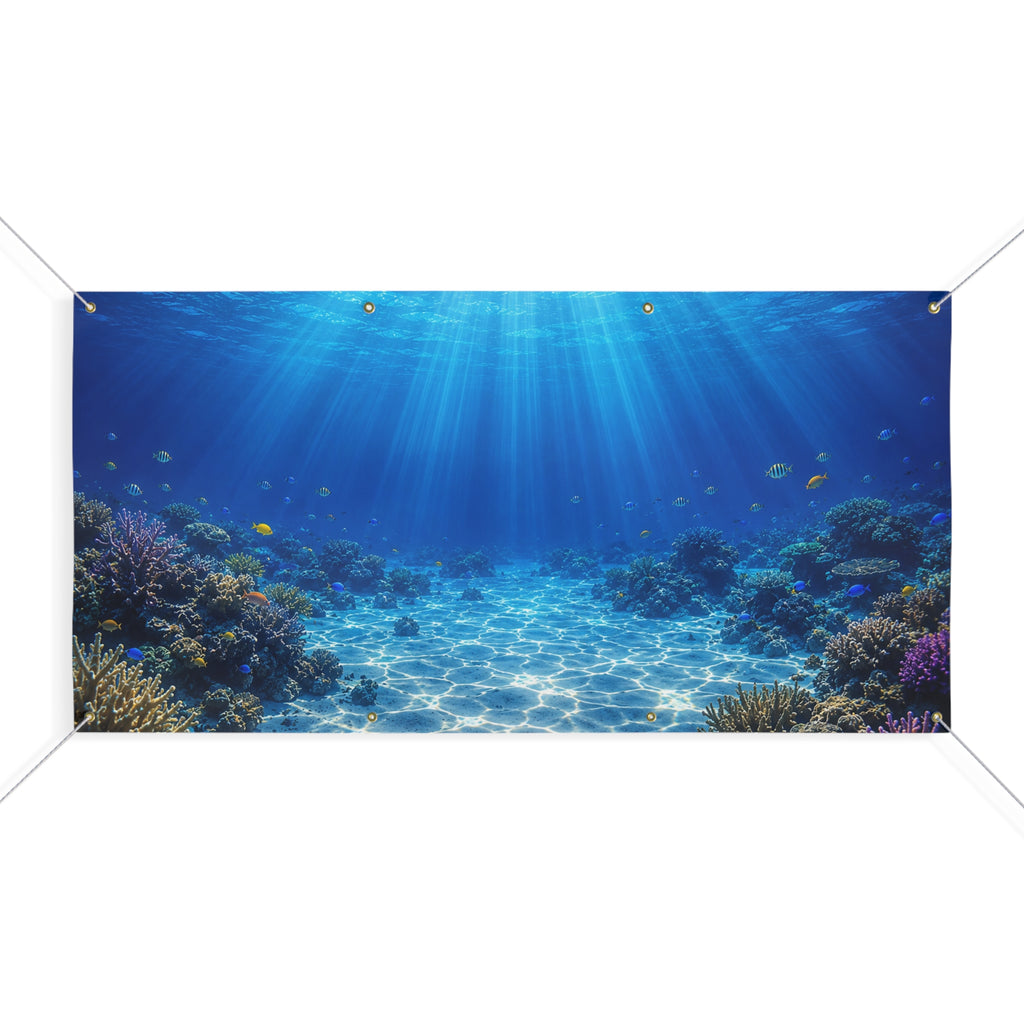 Underwater Coral Reef Banner – TrunkScapes. Unfold Fun. Make a Scene.
