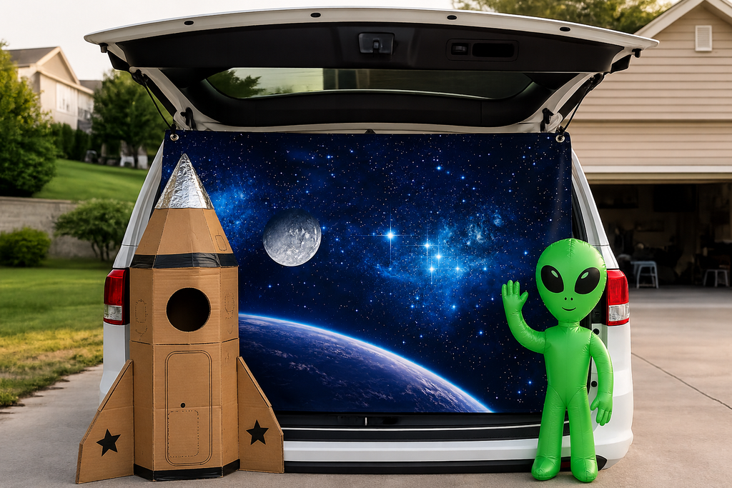 Space Scene Matte Banner – TrunkScapes. Unfold Fun. Make a Scene.