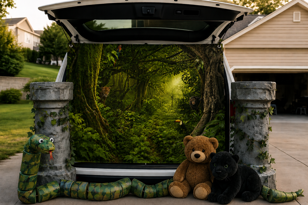 Dense Jungle Matte Banner - TrunkScapes. Unfold Fun. Make a Scene.