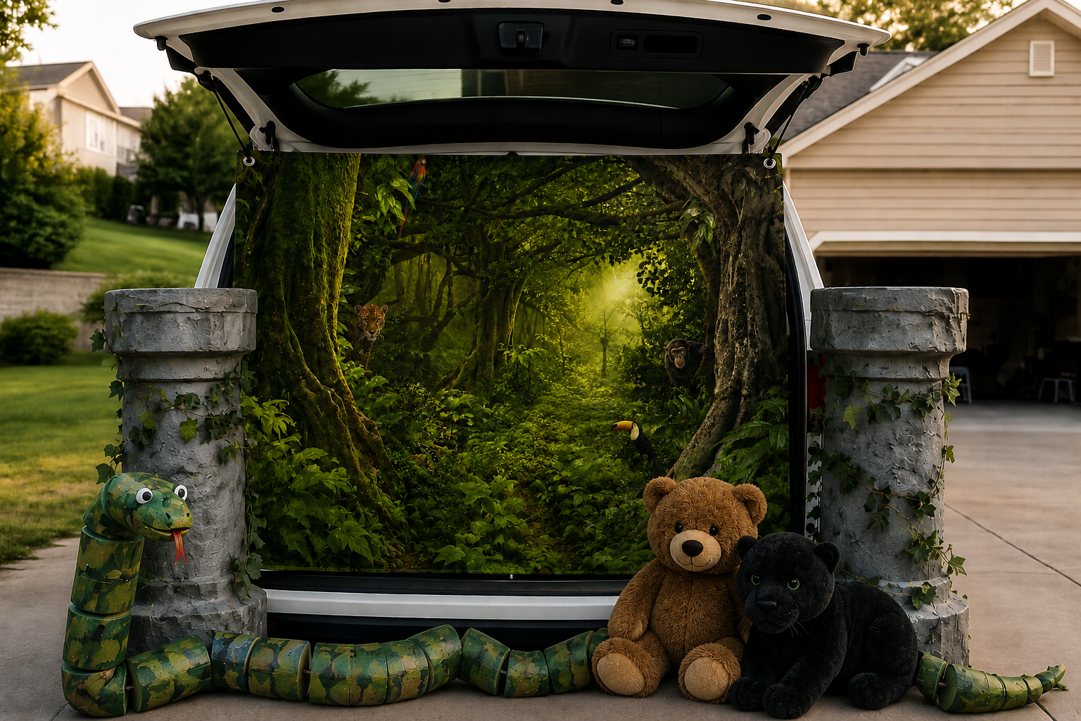 Dense Jungle Matte Banner - TrunkScapes. Unfold Fun. Make a Scene.