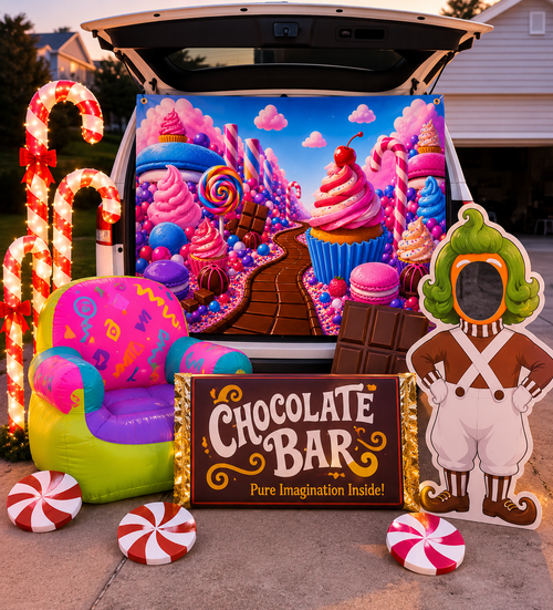 Candyland Dessert Banner — TrunkScapes. Unfold Fun. Make a Scene.