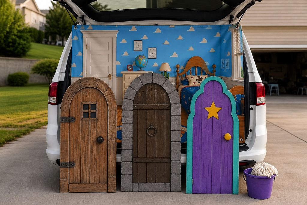 Kids Room Cloud Wallpaper Banner — TrunkScapes. Unfold Fun. Make a Scene.