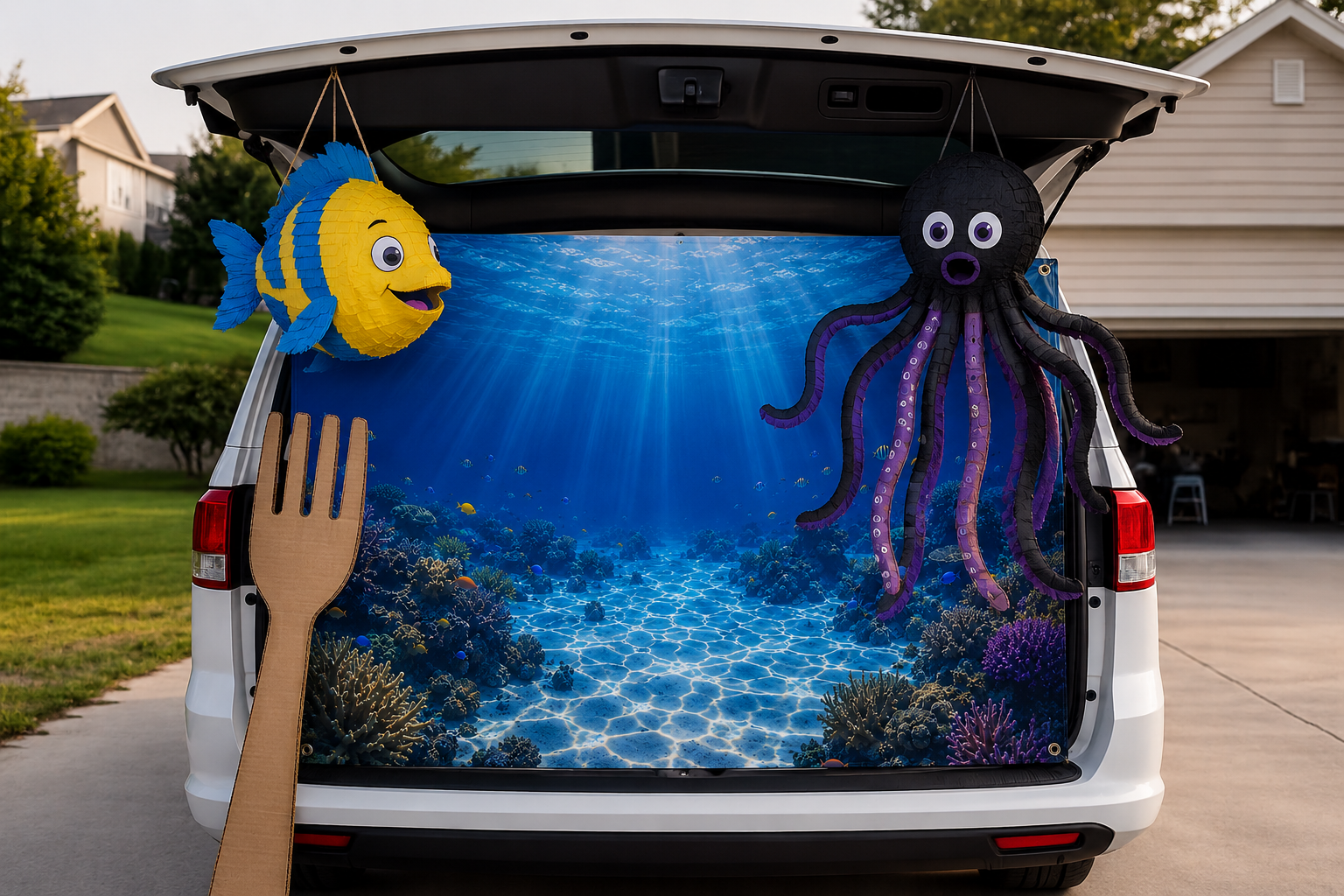 Underwater Coral Reef Banner – TrunkScapes. Unfold Fun. Make a Scene.
