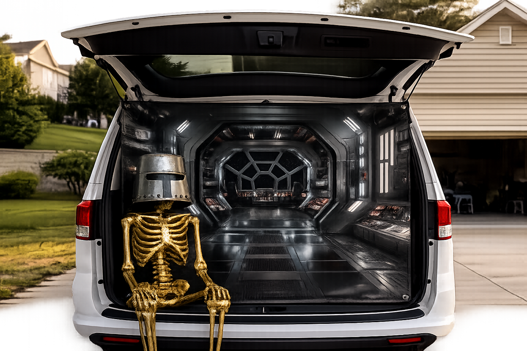 Spacecraft Interior Matte Banner — TrunkScapes. Unfold Fun. Make a Scene.