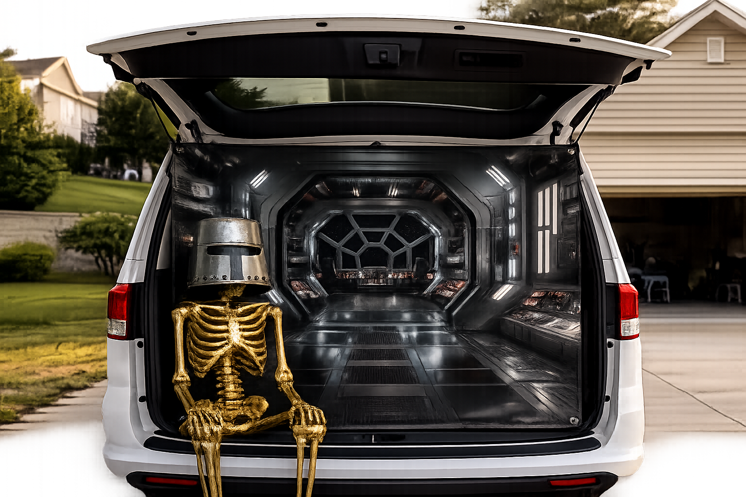 Spacecraft Interior Matte Banner — TrunkScapes. Unfold Fun. Make a Scene.