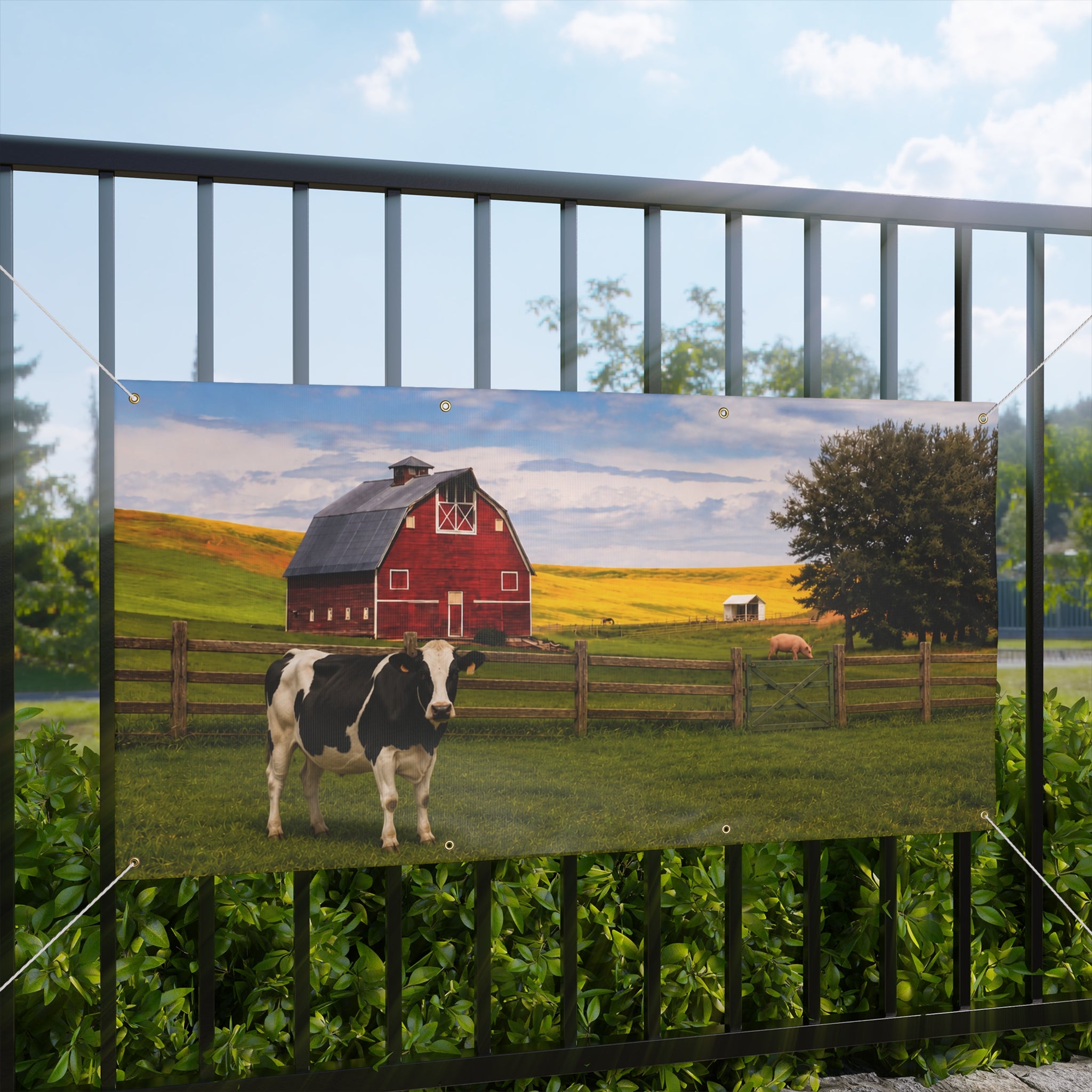 Farm Scene Banner — TrunkScapes. Unfold Fun. Make a Scene.