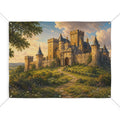 Castle Trunk or Treat Banner & Scenic Fantasy Castle Photo Backdrop - 3 Size Choices