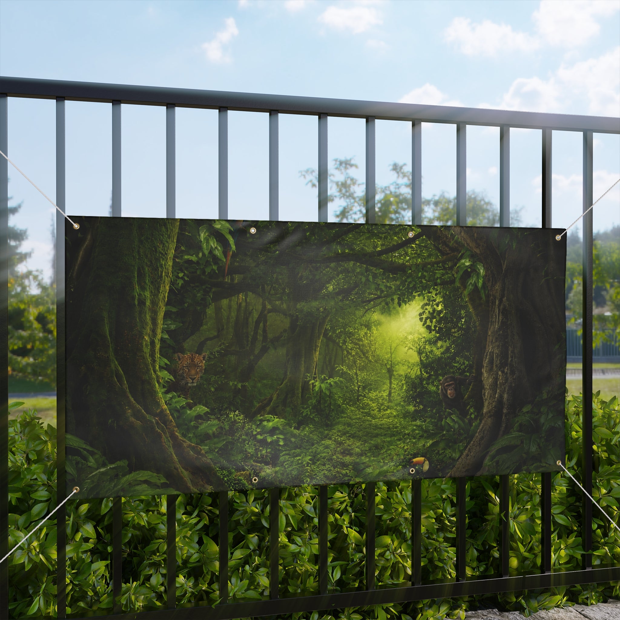 Dense Jungle Matte Banner - TrunkScapes. Unfold Fun. Make a Scene.