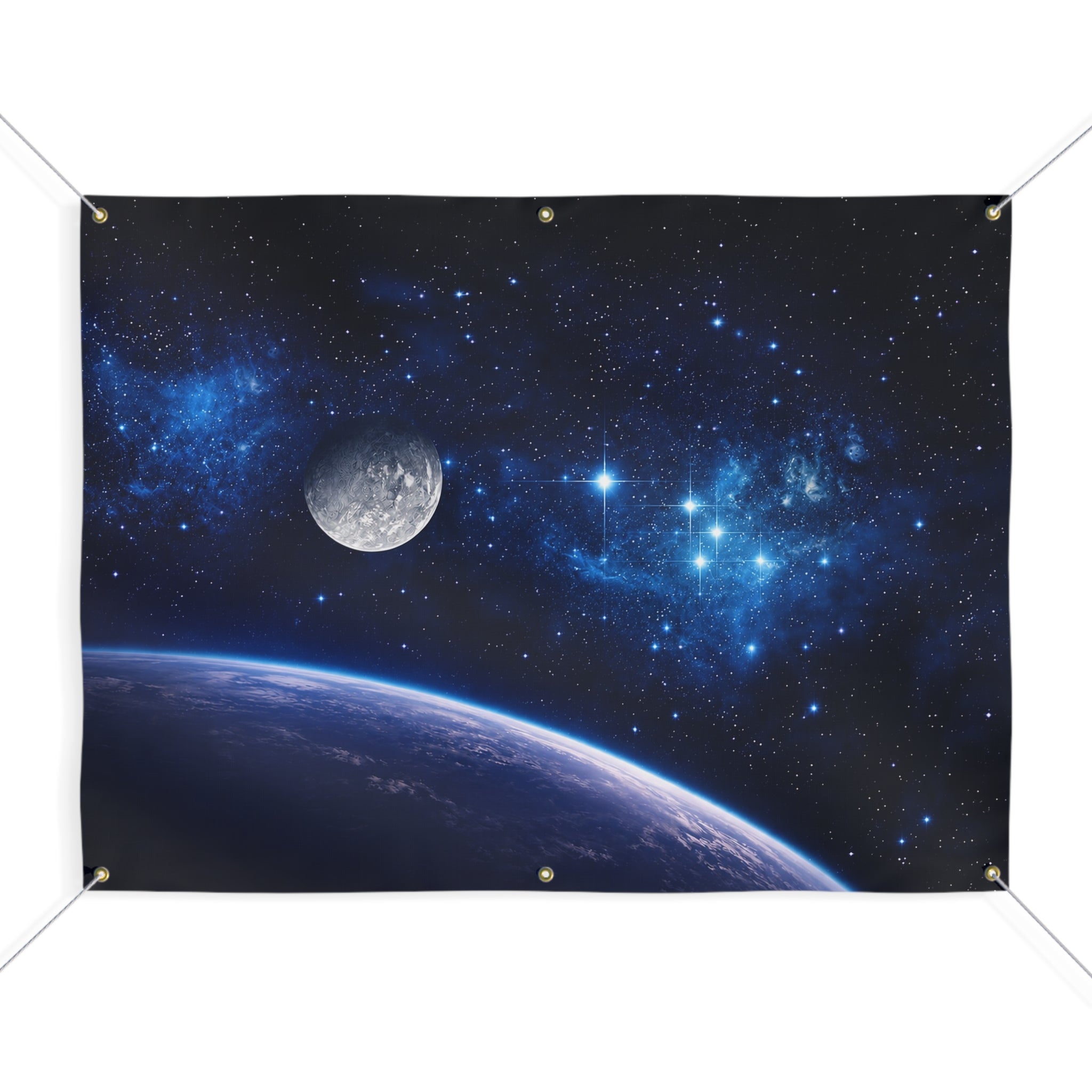 Outer Space Trunk or Treat Banner & STEM Birthday Photo Backdrop - 3 Size Choices