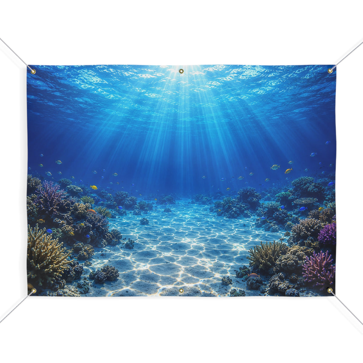 Under the Sea Trunk or Treat Banner & Ocean Party Photo Backdrop - 3 Size Choices