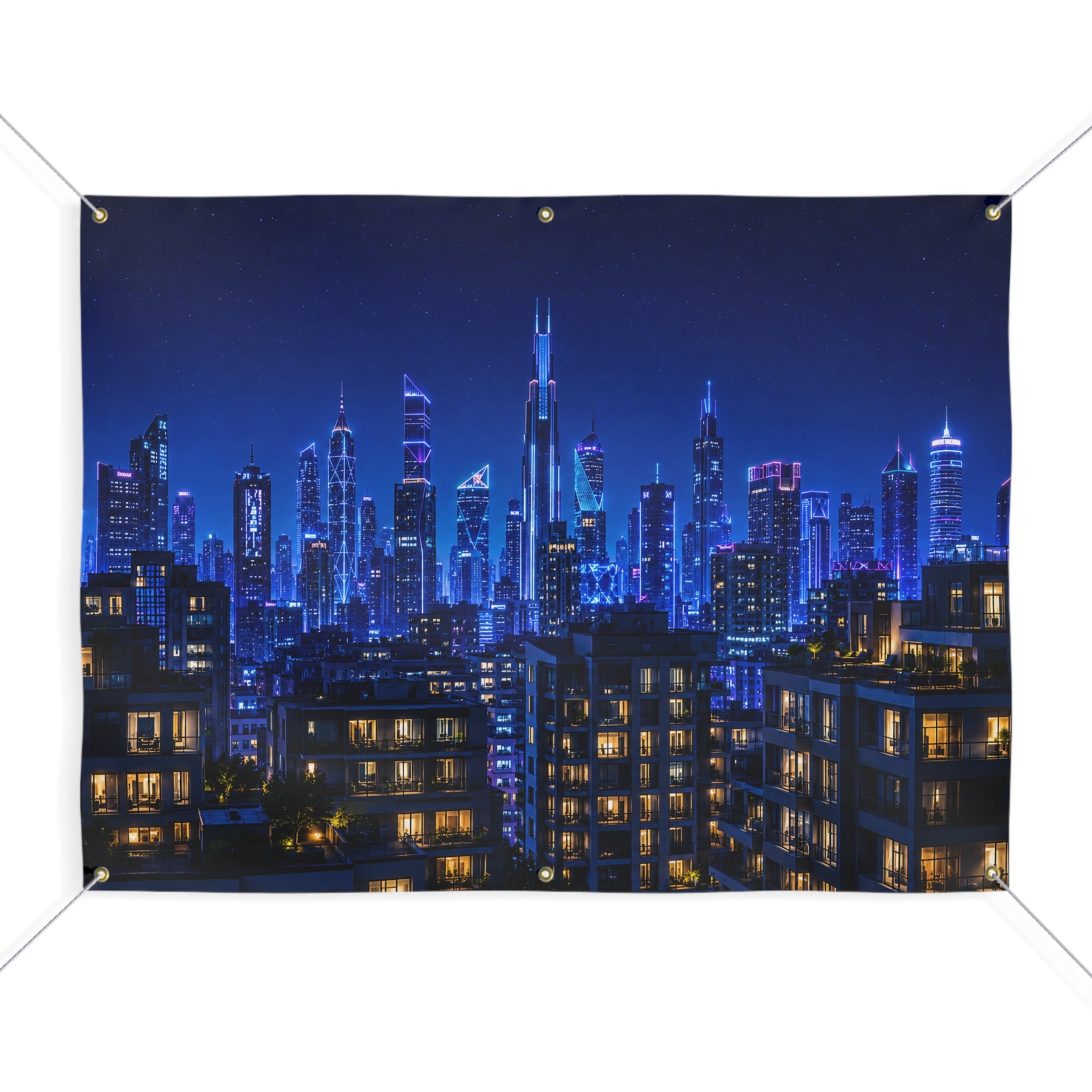 Superhero City Trunk or Treat Banner & Skyline Party Photo Backdrop - 3 Size Choices