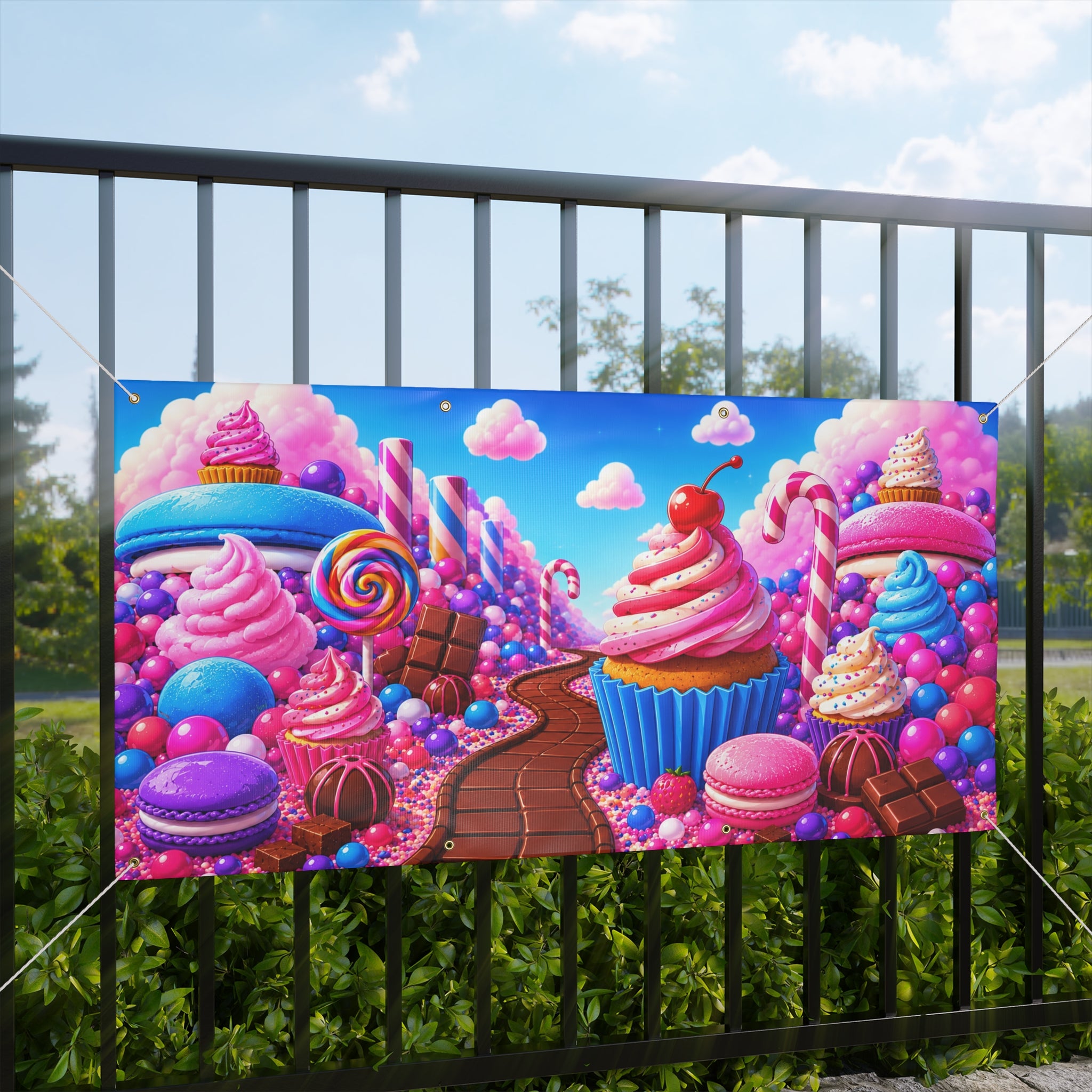 Candyland Dessert Banner — TrunkScapes. Unfold Fun. Make a Scene.