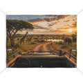 Safari Trunk or Treat Banner & Animal Party Photo Backdrop - 3 Size Choices