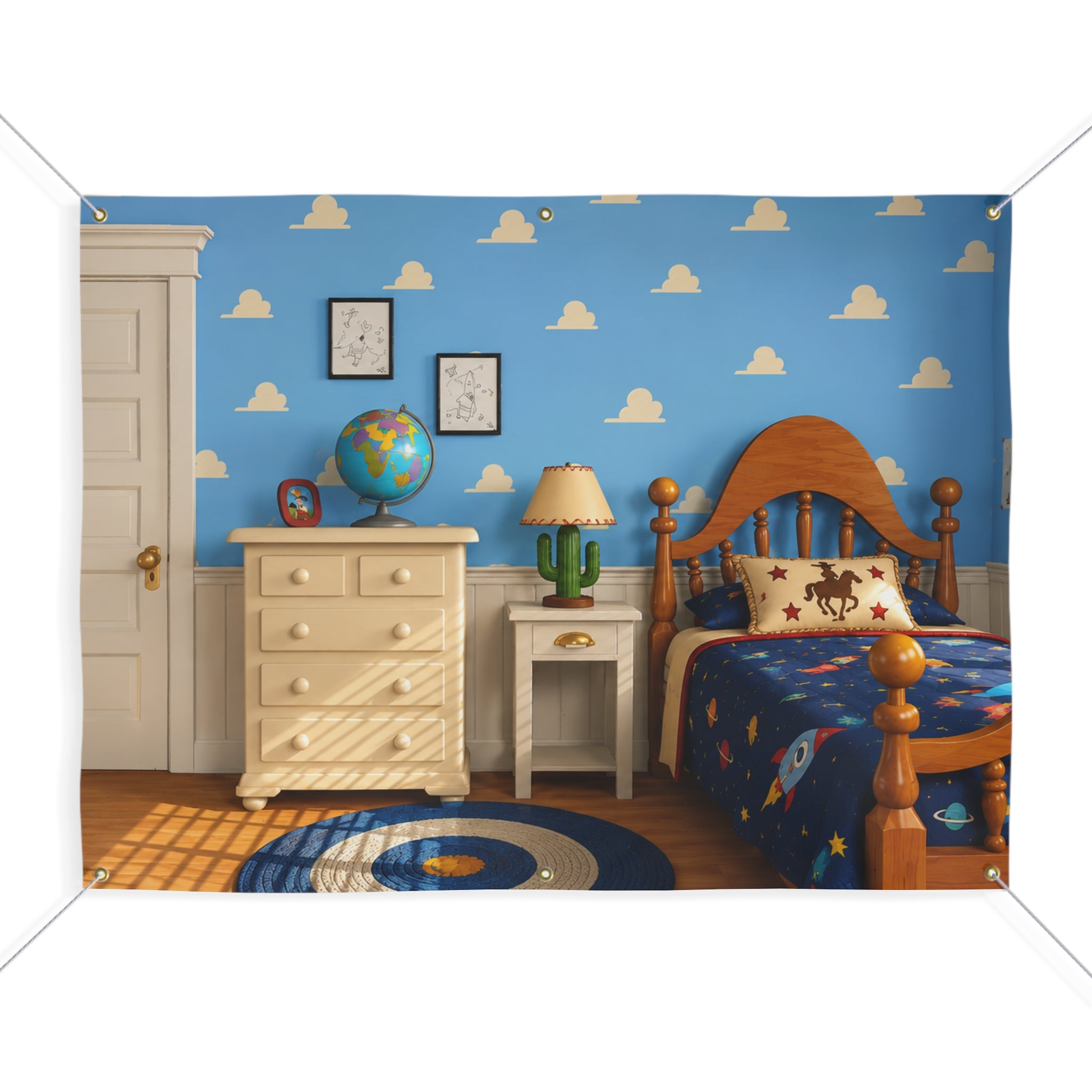 Toy Room Trunk or Treat Banner & Kids Party Photo Backdrop - 3 Size Choices