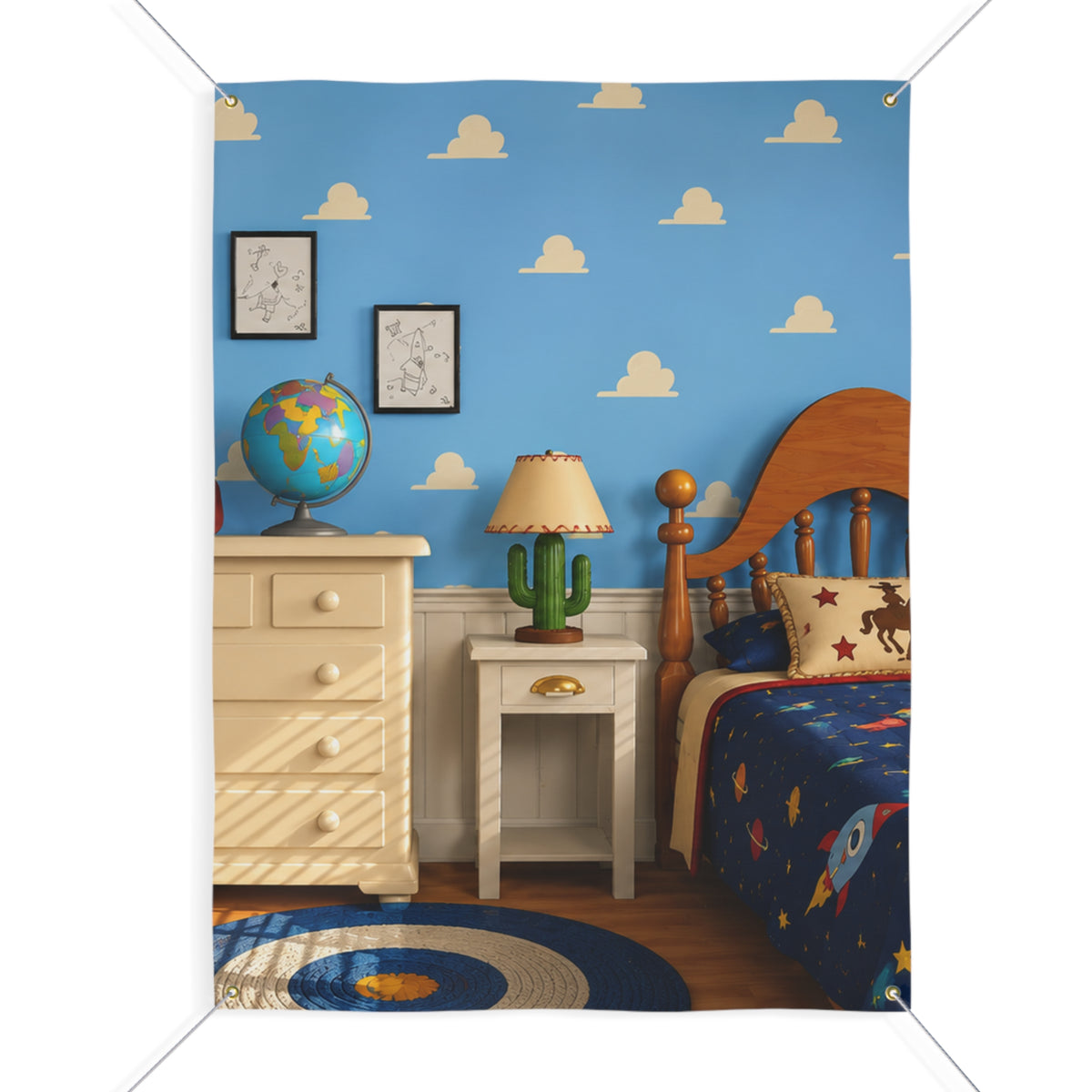 Toy Room Trunk or Treat Banner & Kids Party Photo Backdrop - 3 Size Choices